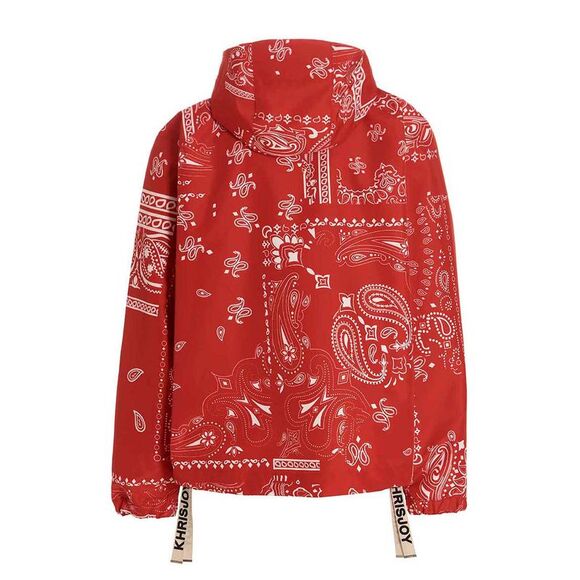 Khrisjoy Men's Windbreaker Bandana Hood Jacket